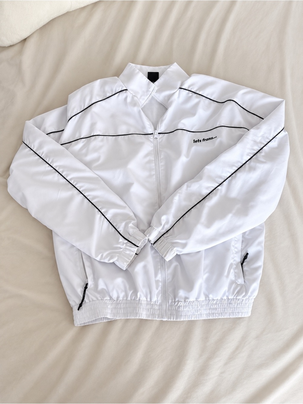iets frans. White Track Jacket